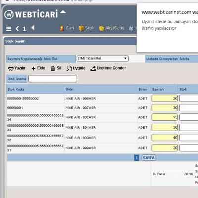 Webticari Yazılım